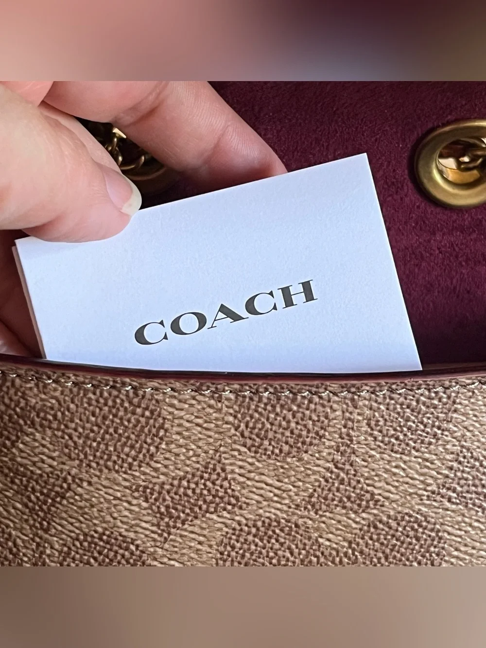 Coach madison 16 signature with rivets shoulder bag convertible bag EUC